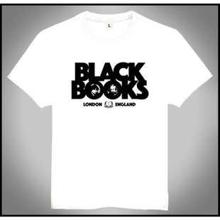 Black Books T-shirt 白色短袖 布莱克书店 T恤 欧美潮流T恤 新款