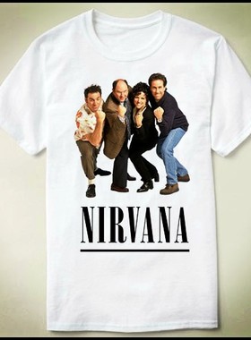 Seinfeld宋飞传Nirvana个性衣服上衣DIYTeeT-ShirtT恤