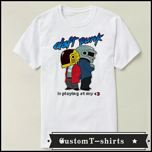 daft punk 蠢朋克 文化衫短袖男女成人  T恤T-shirt7