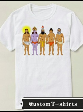 Jesus Krishna Muhammad Buddha Yahweh文化衫礼物 T恤T-shirt