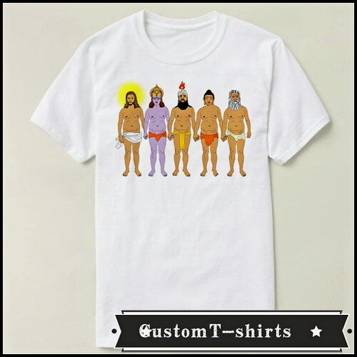 Jesus Krishna Muhammad Buddha Yahweh文化衫礼物 T恤T-shirt