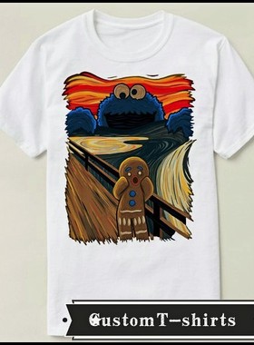 The Scream The Cookie Muncher  文化衫礼物男女 T恤T-shirt