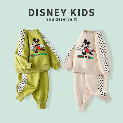 Disney/迪士尼儿童套装春季新款男女宝宝洋气时髦两件套XOR1ZZ010