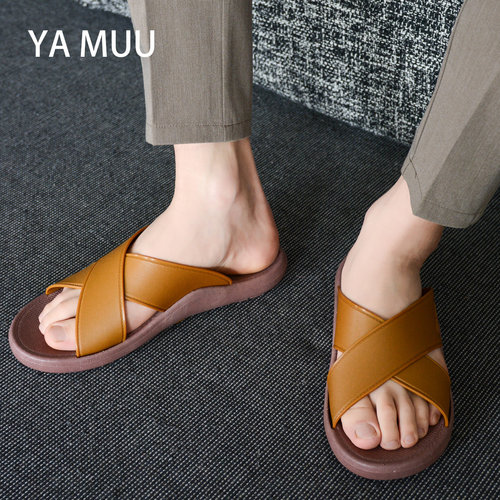YAMUU夏季透气防滑软底一字拖