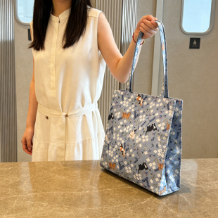 日单插画师pvc防水夹棉可爱猫咪系列可放笔记本电脑A4 有一些厚度