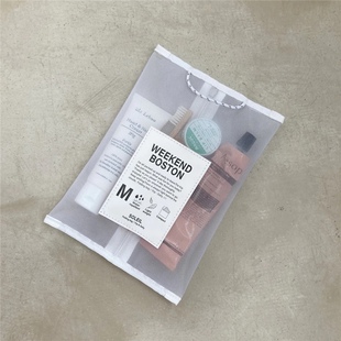 万物皆可收纳日本sol周末旅行系列收纳包化妆包拉链式 网格袋