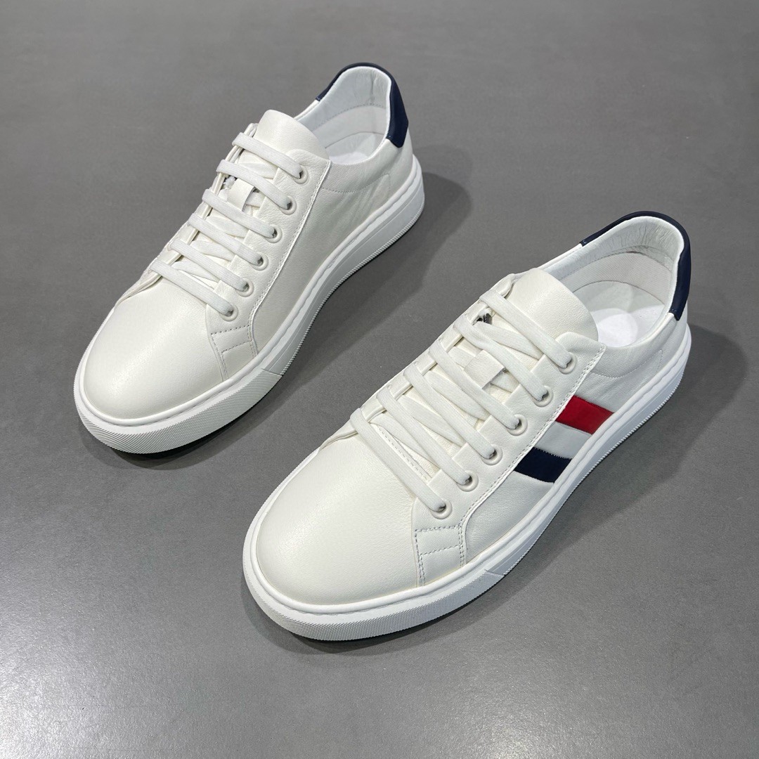 新款设计感小众街头风牛皮真皮小白鞋时尚潮平板鞋百搭休闲鞋白色