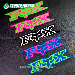饰反光车窗户外防水贴纸 Racing越野摩托车贴装 lucky良运车贴 FOX
