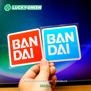 lucky良运车贴 JDM油箱盖万代高达动漫电动摩托反光贴纸 BANDAI