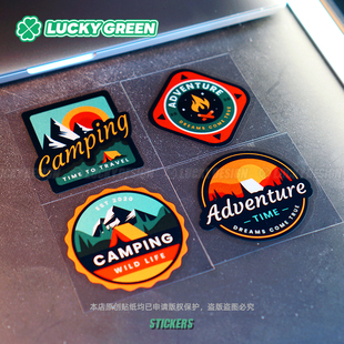 lucky良运车贴 车反光警示贴画窗坦克瓦罐牧马人 越野露营户外改装