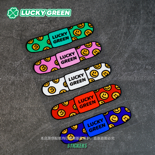 lucky良运车贴 饰贴 笑脸创可贴汽车贴纸划痕遮挡电动摩托车反光装
