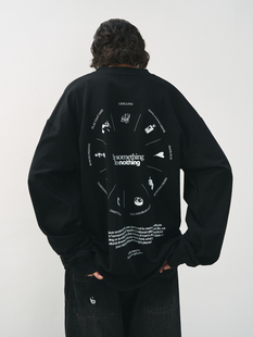 NOSD(by BUllSHITLAB) 基础系列 重磅300克棉圆盘标语长袖tee