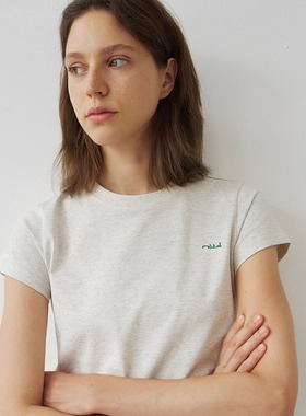 NOSD by BUllSHITLAB 25SS 运动系列 女装 纯色Boxy正肩短袖T恤