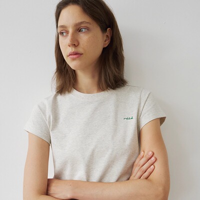 NOSD by BUllSHITLAB 运动系列 女装 纯色Boxy正肩短袖T恤