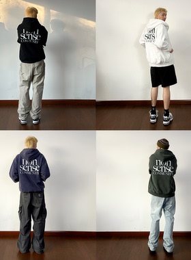 NOSD by BUllSHITLAB 24FW 基础系列 400克抓绒做旧连帽开衫卫衣