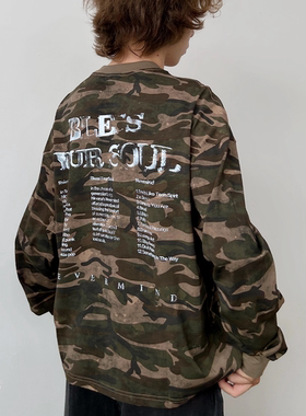 NOSD (by BUllSHITLAB) 25FW音乐系列“BlessYourSoul”迷彩长袖T