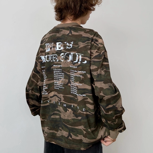 NOSD (by BUllSHITLAB) 25FW音乐系列“BlessYourSoul”迷彩长袖T
