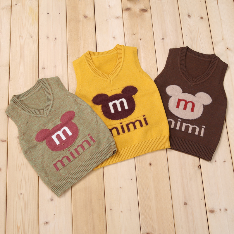 毛衣宝宝针织套头马甲