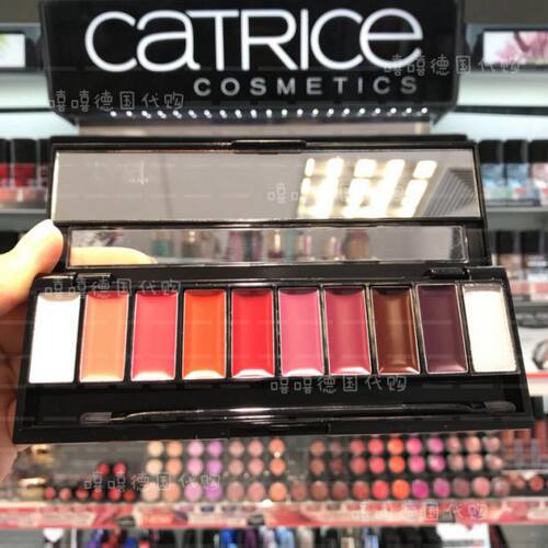 现货包邮 德国Catrice哑光matt口红持久易上色唇膏唇彩十色唇膏盘
