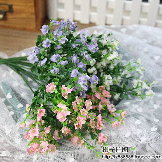 唯美仿真仿真花 漂亮小碎花仿真花 网店影棚拍摄拍照摄影道具