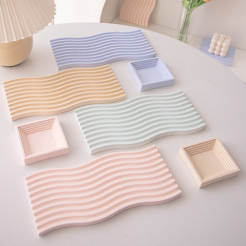 石膏装饰托盘ins拍照道具