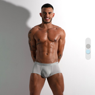 COREUP 莫代尔性感男士平角内裤高弹透气柔软舒适囊袋U凸立体1404