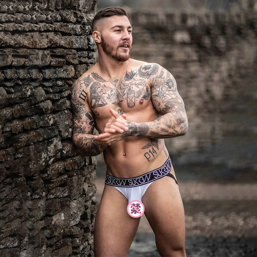 sukrew男士双丁内裤立体大囊袋