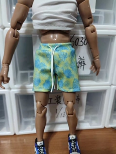 PUPPY GUY 我的奶狗 定制娃衣--沙滩裤，芭蕉叶插图 潮流兵人服装