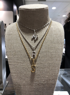 欧洲纯手工潮牌UNO DE 50情侣个性小众DIY自定义字母幸运数字项链