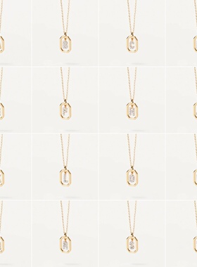 欧洲PDPAOLA情侣字母项链女轻奢小众设计锁骨链镀金生日礼物女友