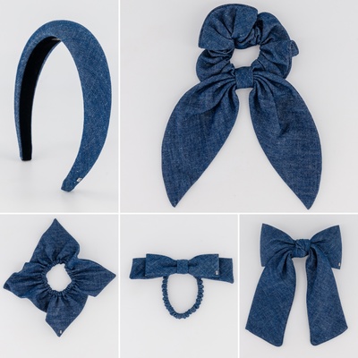 法国Alexandre De Paris巴黎亚历山大发夹牛仔系列发饰发箍发圈