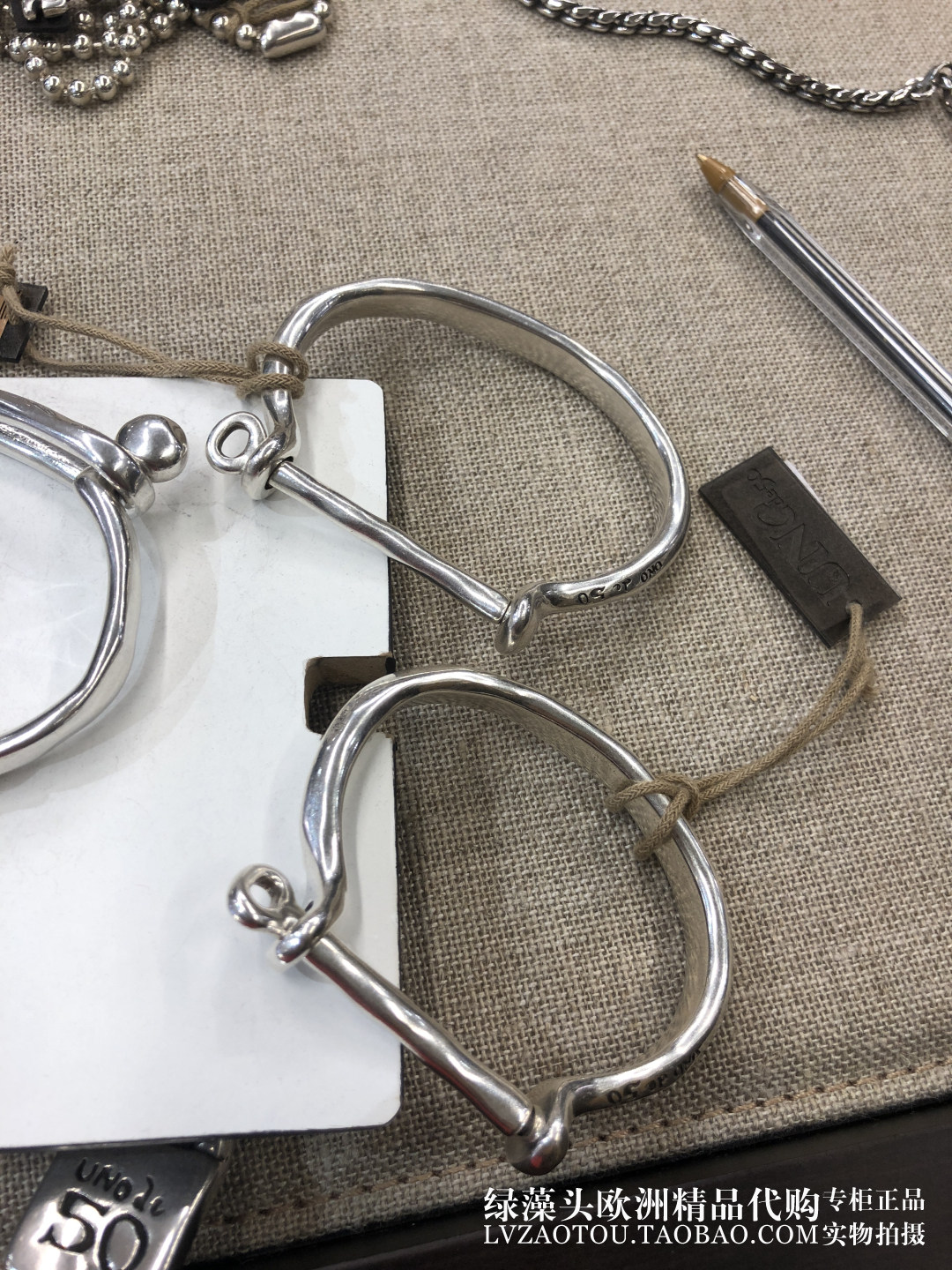 欧洲纯手工unode50情人节礼物好运马蹄铁小众 情侣手链  转运手镯