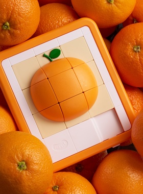 Fizzit「橙子」立体华容道滑动拼图儿童玩具原创生日礼物伴手礼