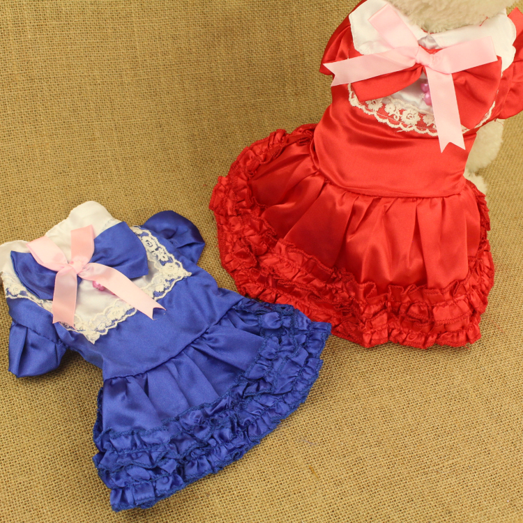 狗狗夏天衣服洛丽塔风格女仆装可爱猫咪服装连衣裙cos变身泰迪犬