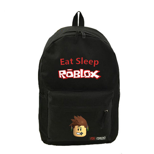 游戏ROBLOX周边书包卡通可爱印花双肩包儿童学生帆布书包休闲背包