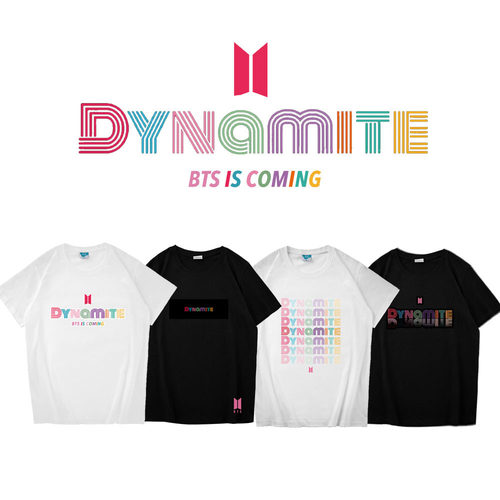 少年团新专辑Dynamite周边短袖T恤应援衣服宽松男女夏装