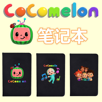 CoCoMelon JJ小男孩笔记本动画周边记事本日记本黑色磨砂写字本