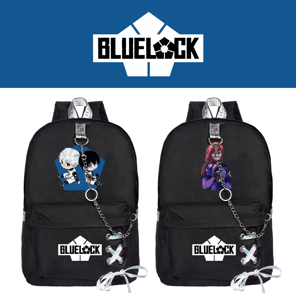 BLUELOCK蓝色监狱黑色链学生书包