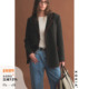KOKIA现货 外套 复古廓形毛呢西装 100%羊毛 一字贝型双面毛线包边