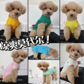 夏薄泰迪狗狗莫代尔薄凉爽包护肚子背心比熊断奶绝育术后护理衣服