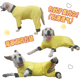 泰旺大型犬莫代尔凉爽包护肚黄色黑领四脚衣绝育术后护理服薄衣服