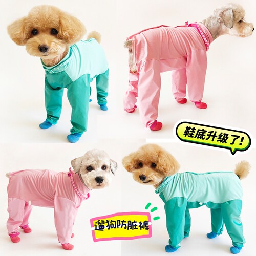 全包四脚防水雨衣小型幼犬