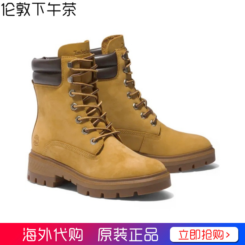 Timberland添柏岚男靴6寸厚底马丁靴防水大黄靴Cortina正品代购