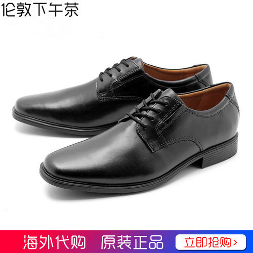 真皮德比鞋clarks透气商务正装