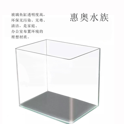 金晶超白鱼缸 迷你水族箱 生态缸20/25cm 30-50厘米小方缸热弯缸