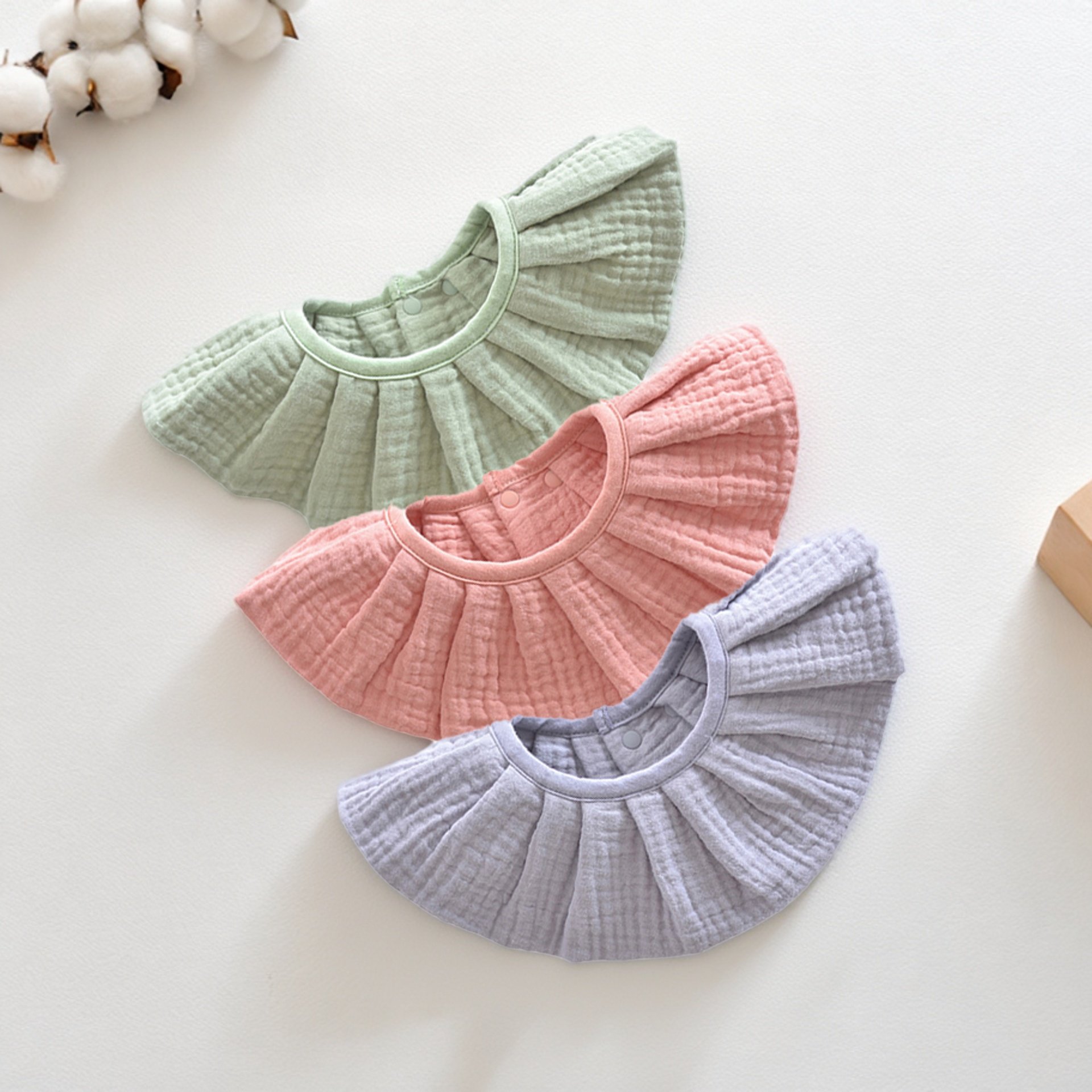 婴幼儿小围嘴a类纯棉双面小月龄宝宝口水巾新生儿围兜0-3月防吐奶,婴童用品,小围嘴,淘宝优惠券,粉丝福利购,淘宝优惠卷