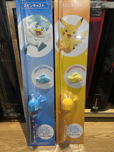 日本谷山宝可梦联名款儿童路亚钓竿套装水滴轮防炸线安迷你虾蟹竿