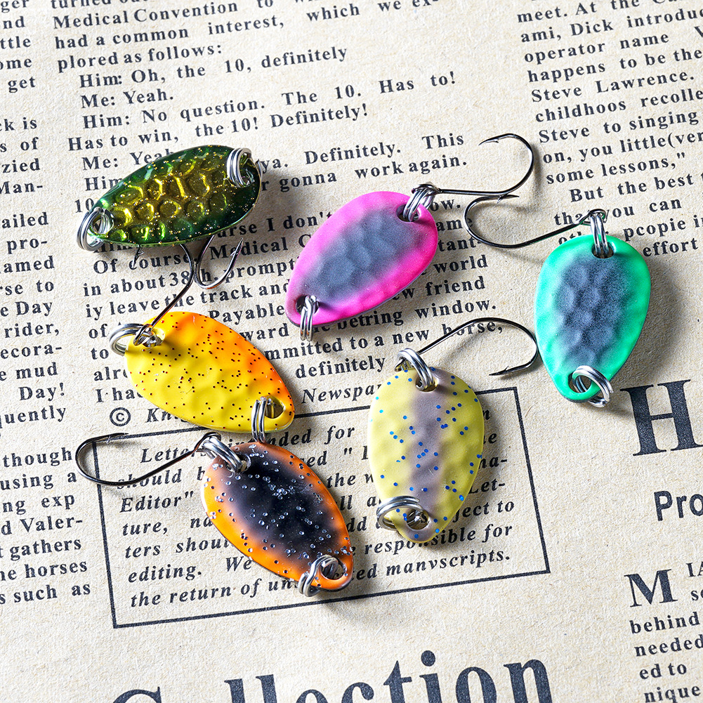 马口亮片 2g/4cm瓜子形路亚金属亮片淡水路亚饵马口溪哥白条饵