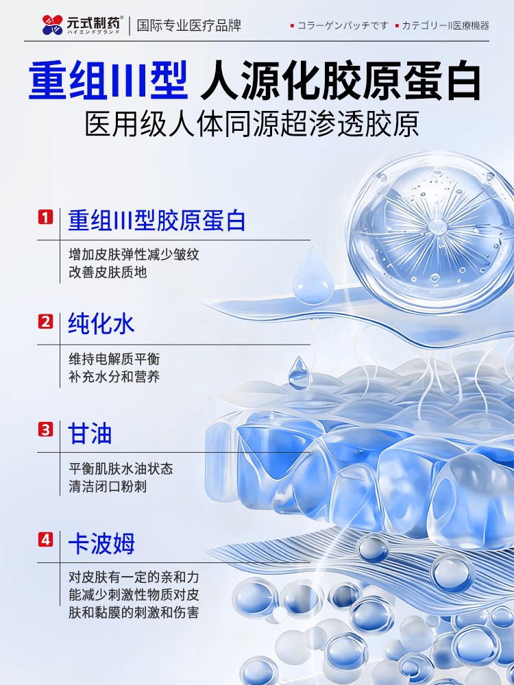 Medical Recombinant Collagen Skin Barrier Repair Patch - Product image 3