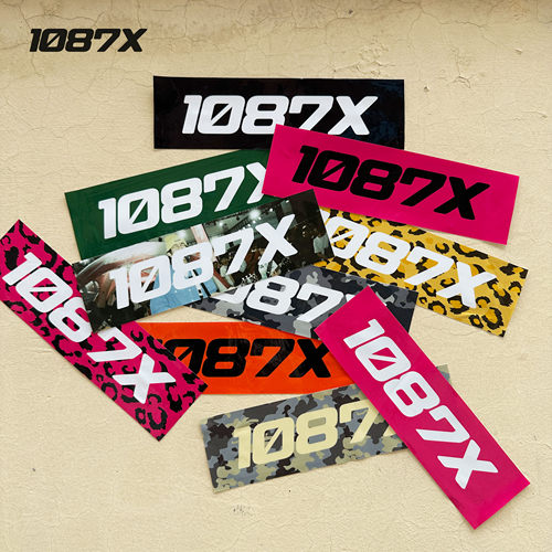 1087X box logo汽车贴纸防晒防水防脱色10色潮流收藏原创贴画